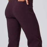 All-Season Kick Flare Pant in Black Cherry