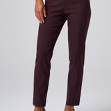Slim Ankle Magic Pant in Black Cherry