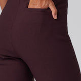 Slim Ankle Magic Pant in Black Cherry