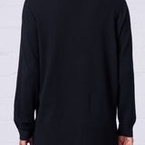 Relaxed V-Neck Sweater in Black