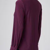 Katherine Buttondown in Aubergine