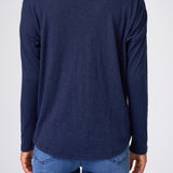 Slub Jersey Relaxed Tee in Navy