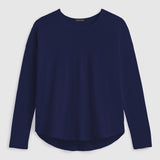 Slub Jersey Relaxed Tee in Navy