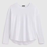 Slub Jersey Relaxed Tee in White