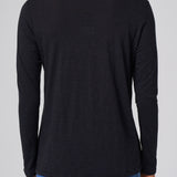 Slub Jersey Long Sleeve Tee in Black