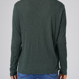 Slub Jersey Long Sleeve Tee in Evergreen