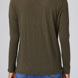 Slub Jersey Long Sleeve Tee in Olive