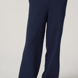 Crepe Gauze Wide Pant in Navy