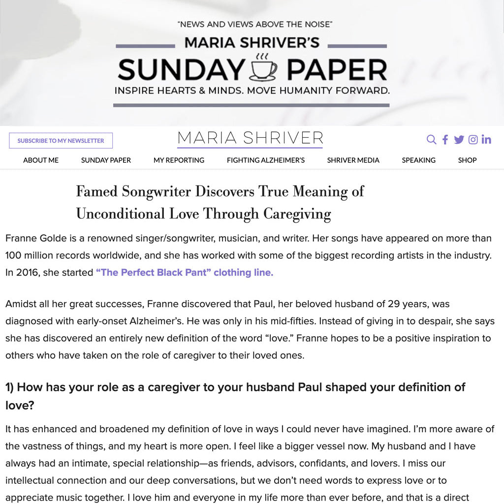 Maria Shriver's Sunday Paper