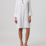 Lido Shirt Dress in Ivory
