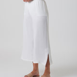 Lido Side Slit Pant in Ivory