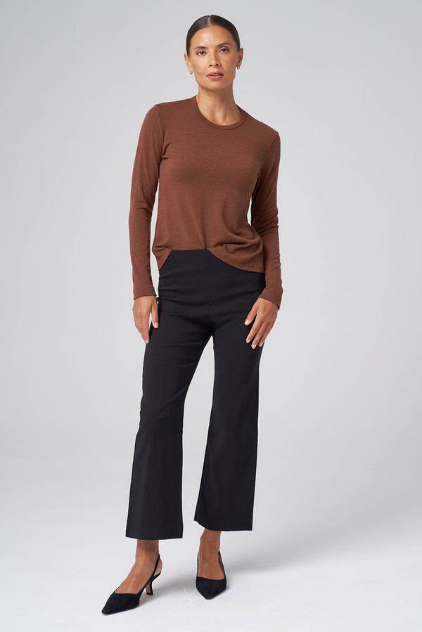 All-Season Kick Flare Pant in Black