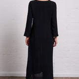 Crepe Gauze Maxi Dress