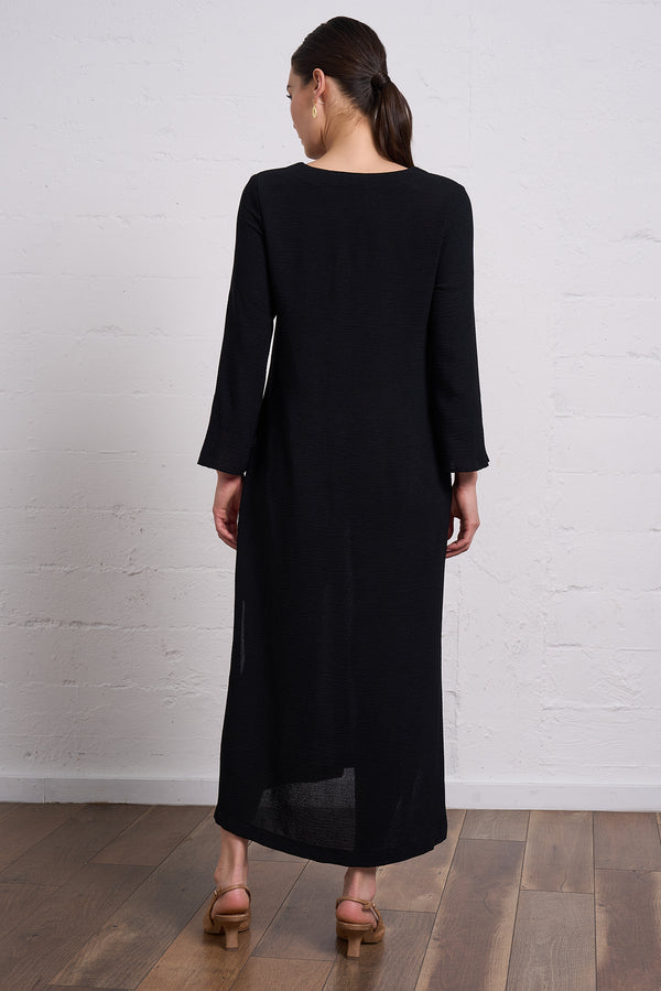 Crepe Gauze Maxi Dress