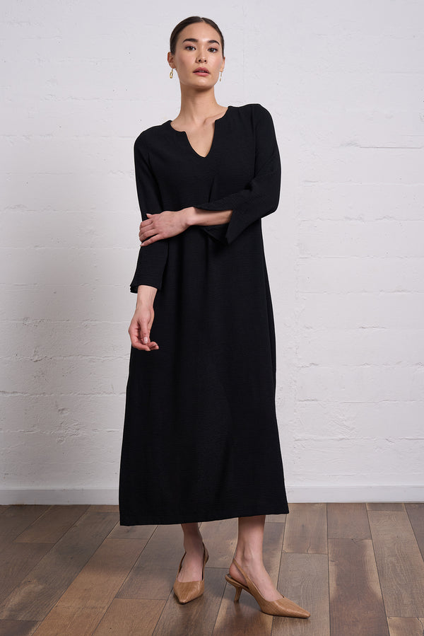 Crepe Gauze Maxi Dress