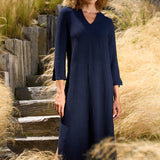 Crepe Gauze Maxi Dress