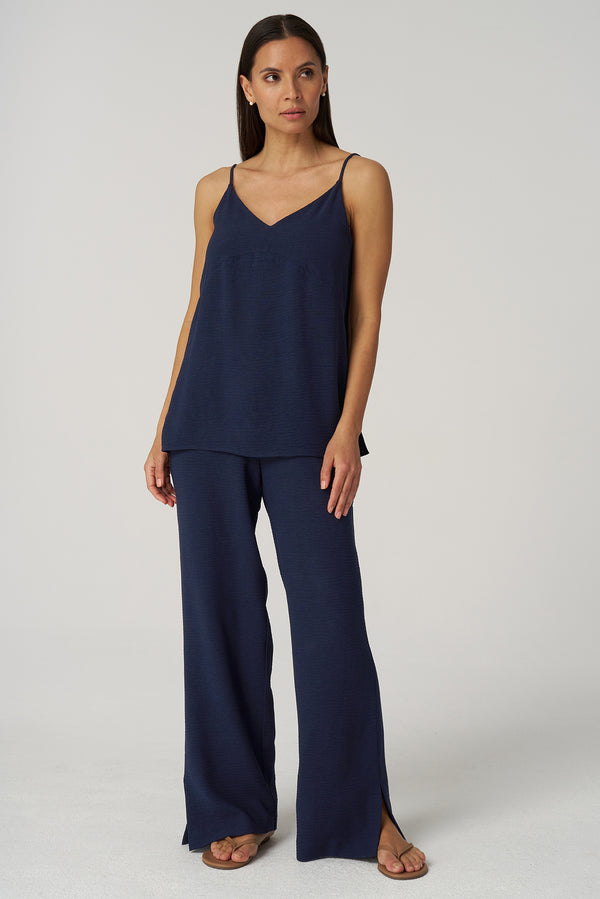 Crepe Gauze Long Cami