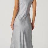 Textured Sateen Slip Dress