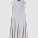 Textured Sateen Slip Dress