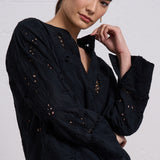 Embroidered Pullover Blouse