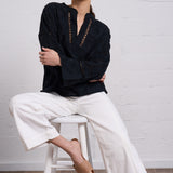 Embroidered Pullover Blouse