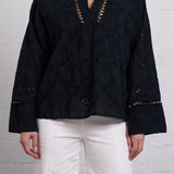 Embroidered Pullover Blouse