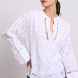 Embroidered Pullover Blouse
