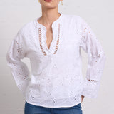 Embroidered Pullover Blouse