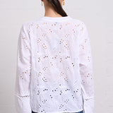 Embroidered Pullover Blouse