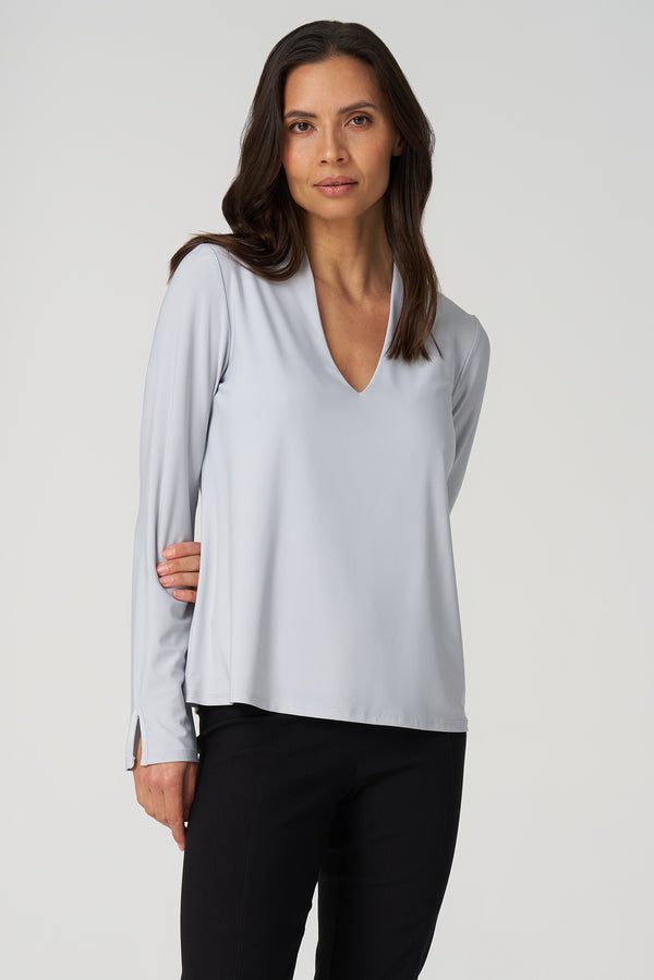 Luxe Stretch Long Sleeve V-Neck