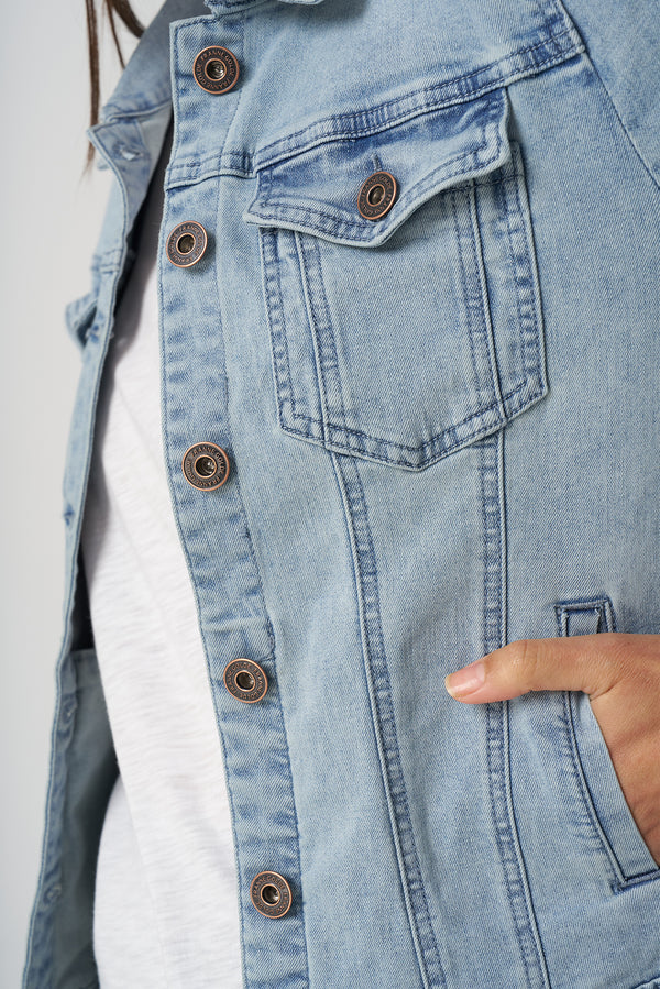 Classic Stretch Denim Jacket