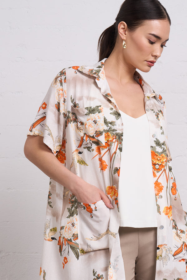 Kyoto Bloom Midi Shirt