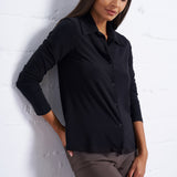 Luxe Stretch Shirt in Black