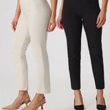 Slim Ankle Magic Pant Duo: Black + Bisque