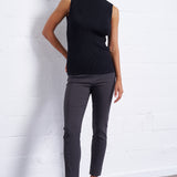 Modern Rib Knitted Shell in Black