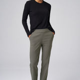All-Season Cuffed Trouser in Dark Sage