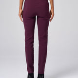 All-Season Tapered Pant in Aubergine