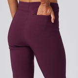 All-Season Tapered Pant in Aubergine