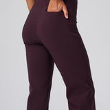 All-Season Kick Flare Pant in Black Cherry