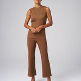 All-Season Kick Flare Pant in Chestnut