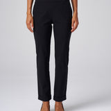 All-Season Cuffed Trouser in Black