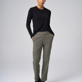 All-Season Cuffed Trouser in Dark Sage