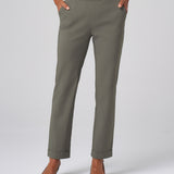 All-Season Cuffed Trouser in Dark Sage