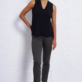 Perfect Ponte Ankle Pant in Carbon