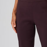 Signature Stretch Greenwich Ankle Pant in Black Cherry
