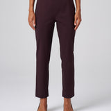 Signature Stretch Greenwich Ankle Pant in Black Cherry