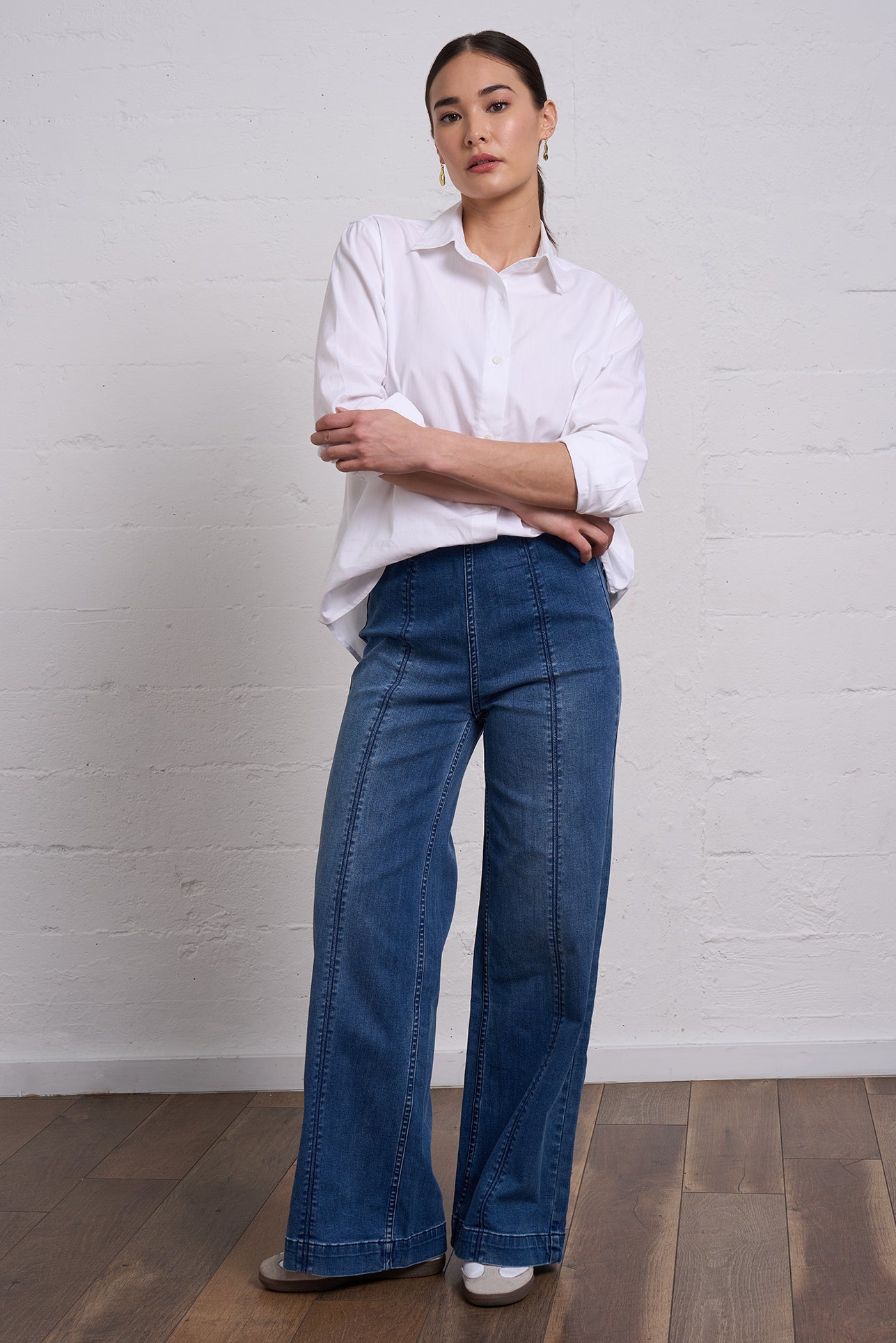 Wide Leg Stretch Jean