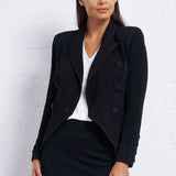 Pebble Crepe Power Jacket