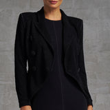 Pebble Crepe Power Jacket