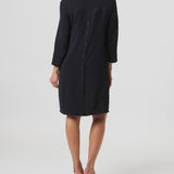 Lido Shirt Dress in Black